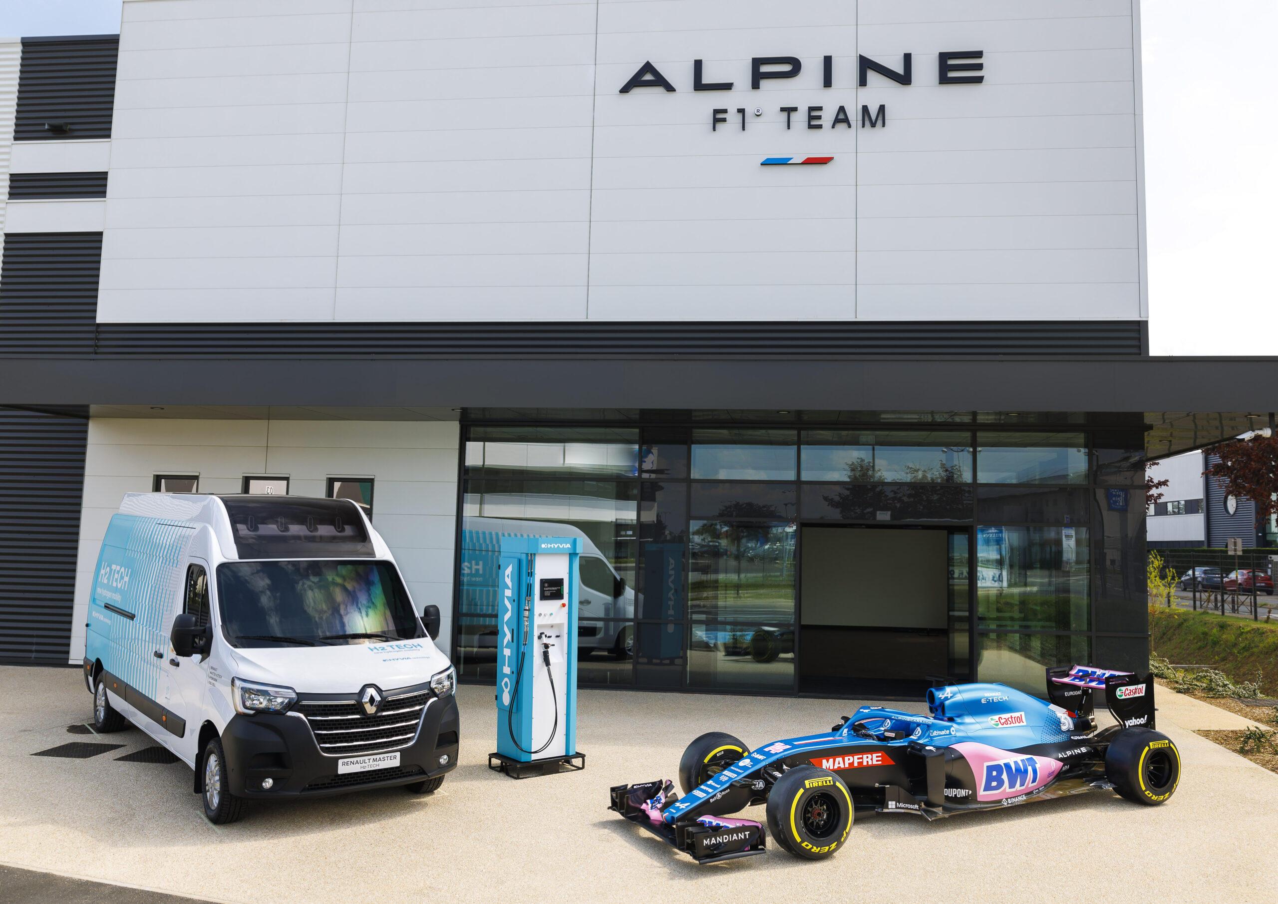 HYVIA es socio oficial del equipo BWT Alpine F1