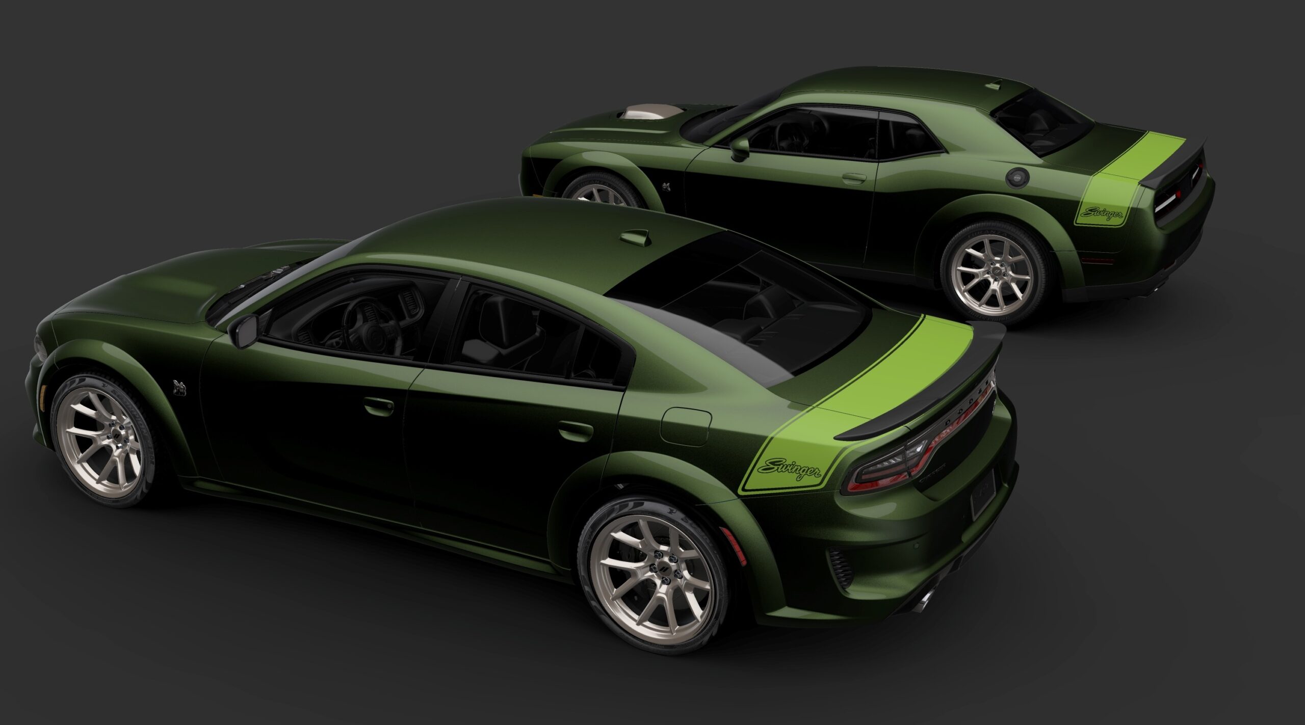 Dodge presenta el tercero y el cuarto modelo de las ediciones especiales “Last Call”: Challenger y Charger R/T Scat Pack Swinger 2023
