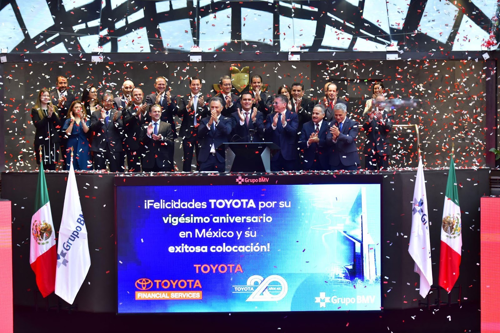 Toyota Financial Services celebra 16 años de listado en la Bolsa Mexicana de Valores