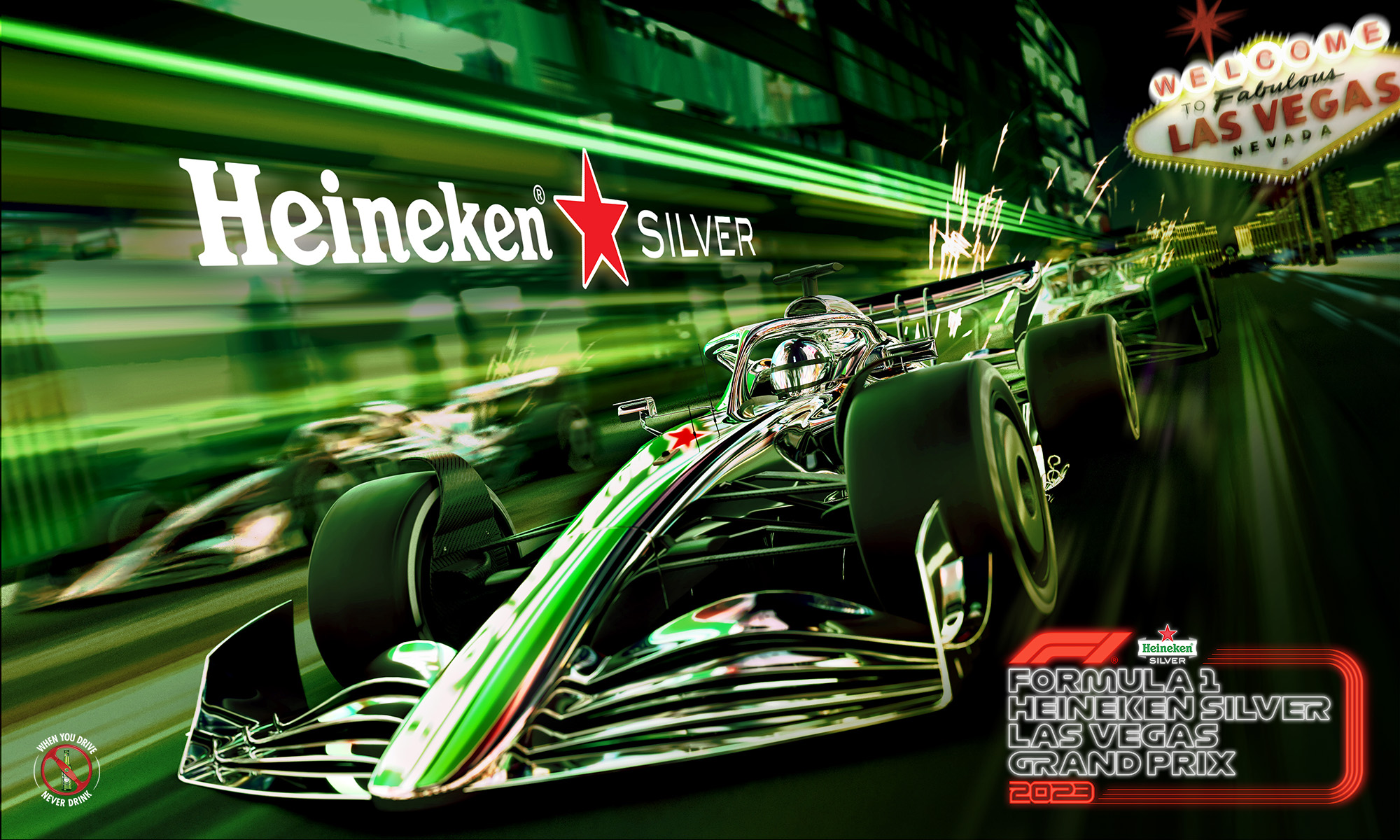 Heineken es anunciado como patrocinador principal de la carrera para el GRAN PREMIO DE FÓRMULA 1 DE LAS VEGAS 2023