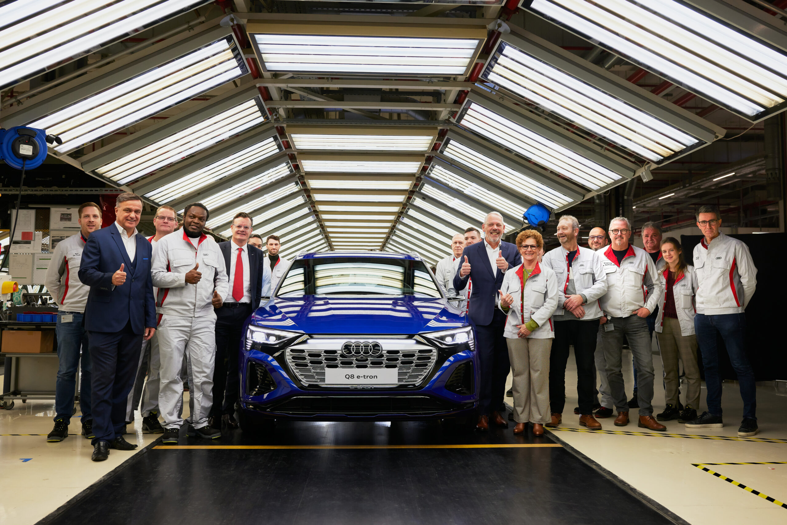 La planta de Bruselas inicia la producción del nuevo Audi Q8 e-tron