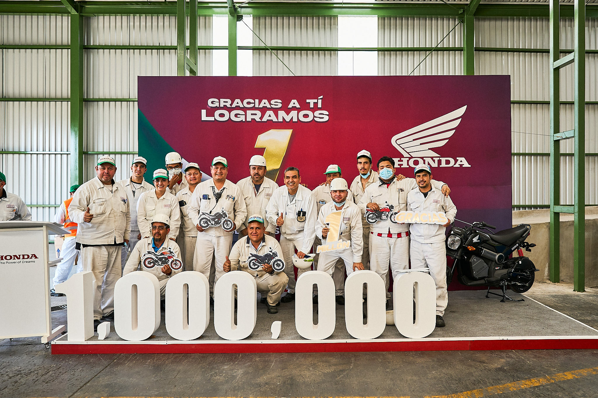 Honda de México celebra producción de 1,000,000 de motocicletas en su planta de Jalisco