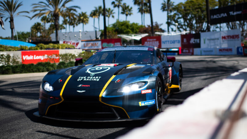 Aston Martin y Heart of Racing suben al podio al Vantage en el Gran Premio de Long Beach