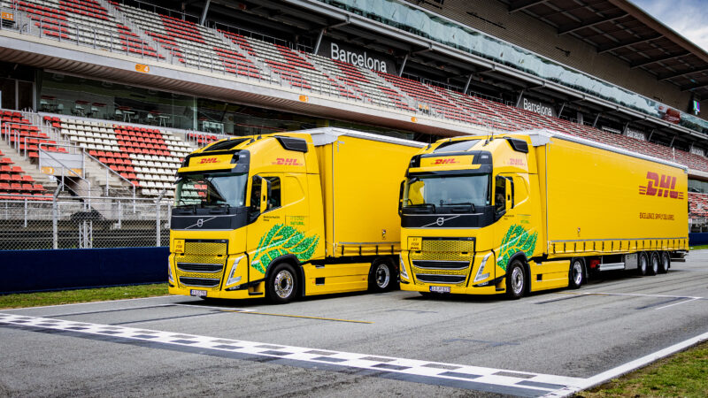 Primera flota de camiones propulsada por biocombustible para la Fórmula 1