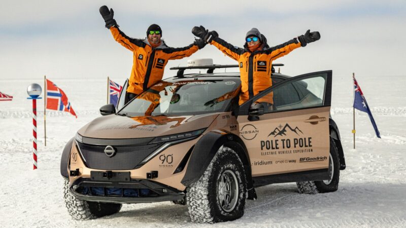 La expedición Pole to Pole de Nissan llega al Polo Sur
