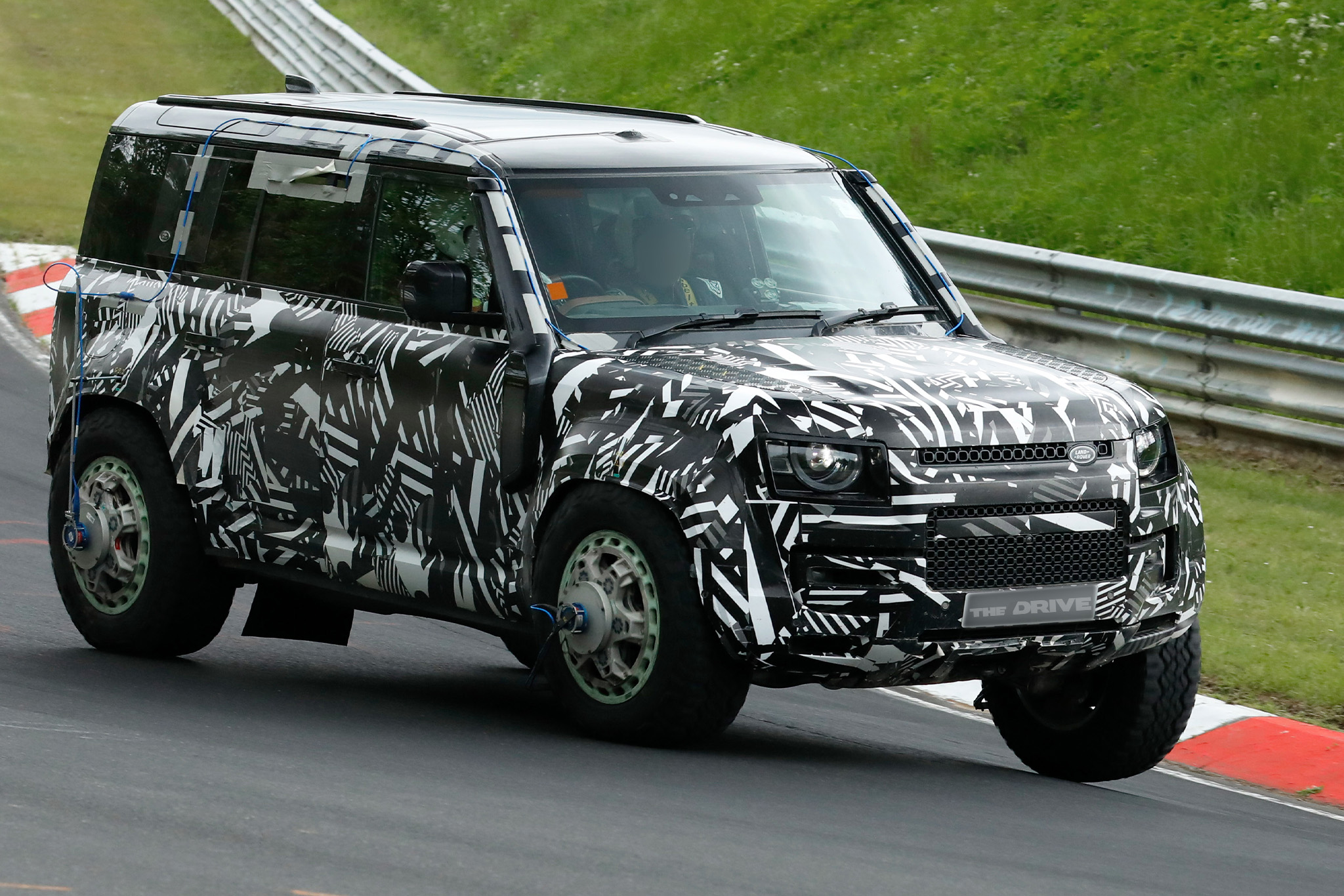 Land Rover Defender prototype on the Nurburgring