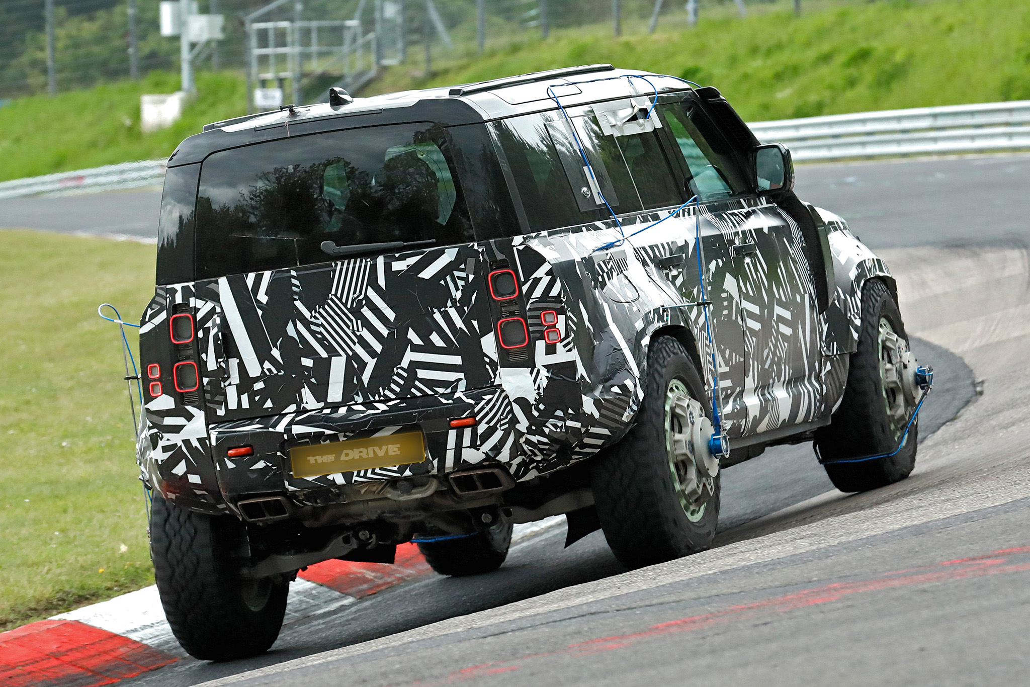 Land Rover Defender prototype on the Nurburgring