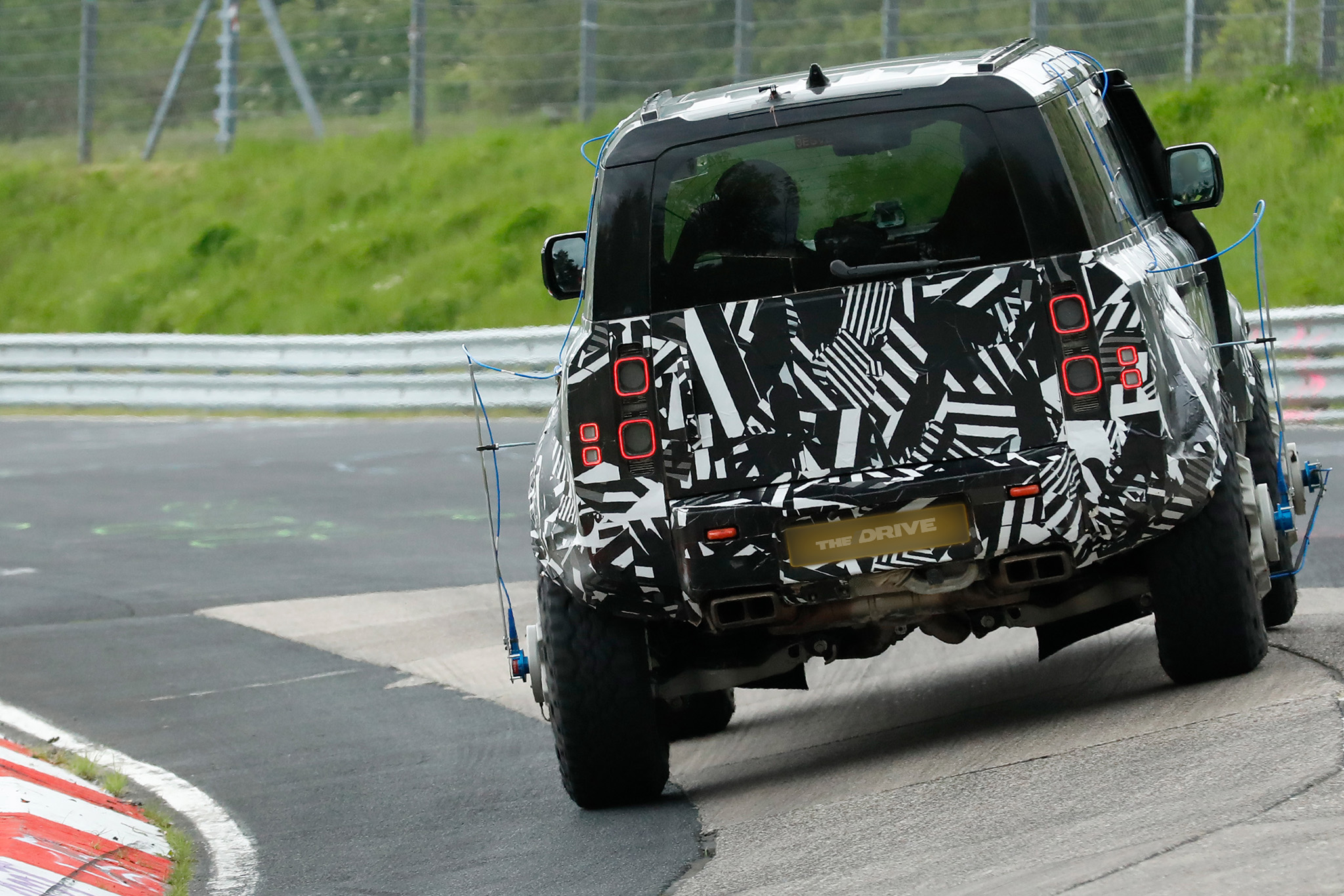 Land Rover Defender prototype on the Nurburgring