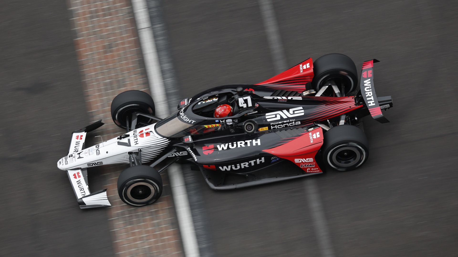 INDIANAPOLIS, INDIANA - MAY 24: #47: Mick Schumacher, Rahal Letterman Lanigan Racing Honda during the NTT INDYCAR Series of the 110th Running of the Indianapolis 500 on May 24, 2026 in Indianapolis, Indiana. (Photo by Michael L. Levitt/Lumen via Getty Images)