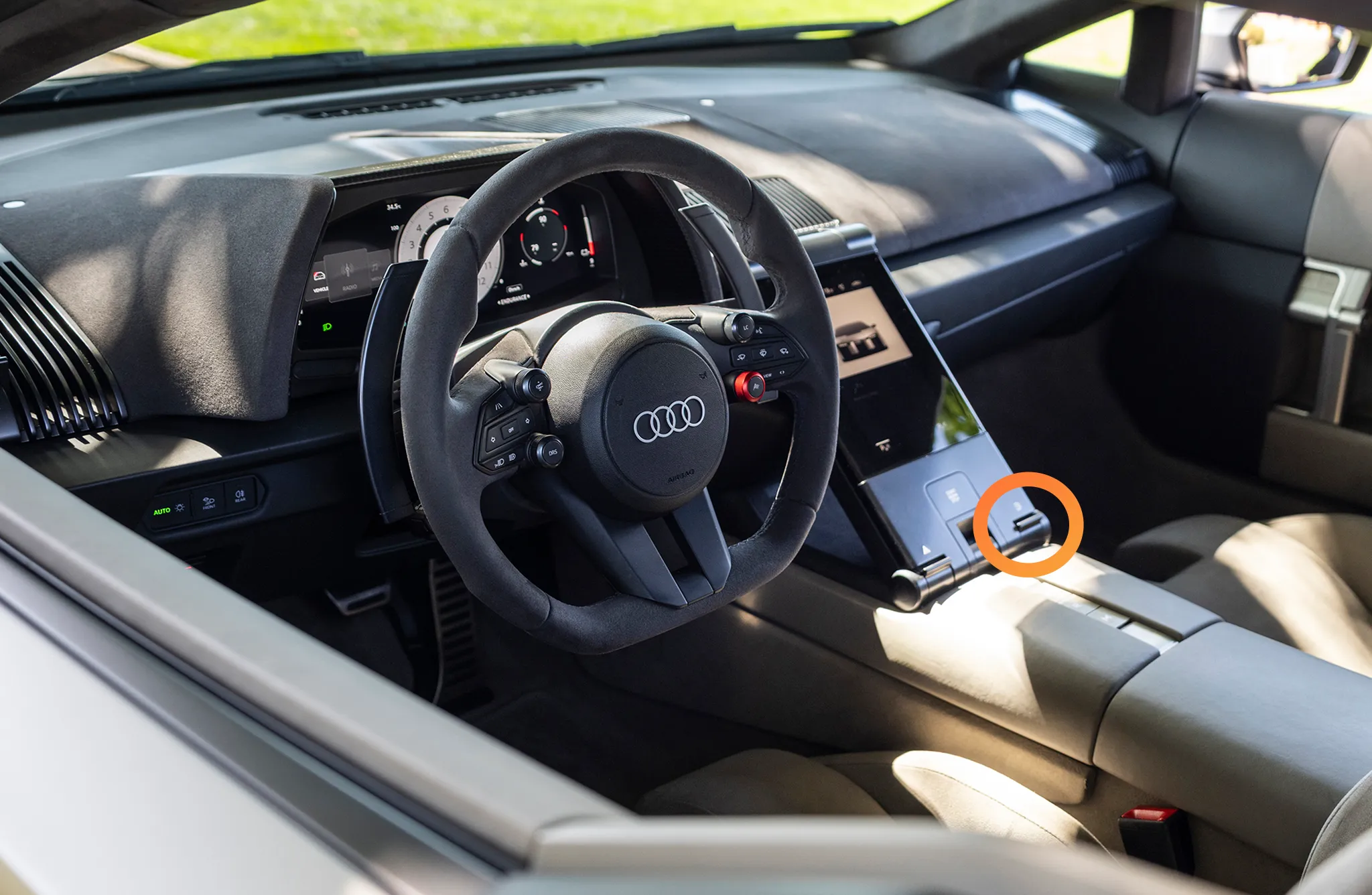 audi nuvolari interior fuel filler door button location