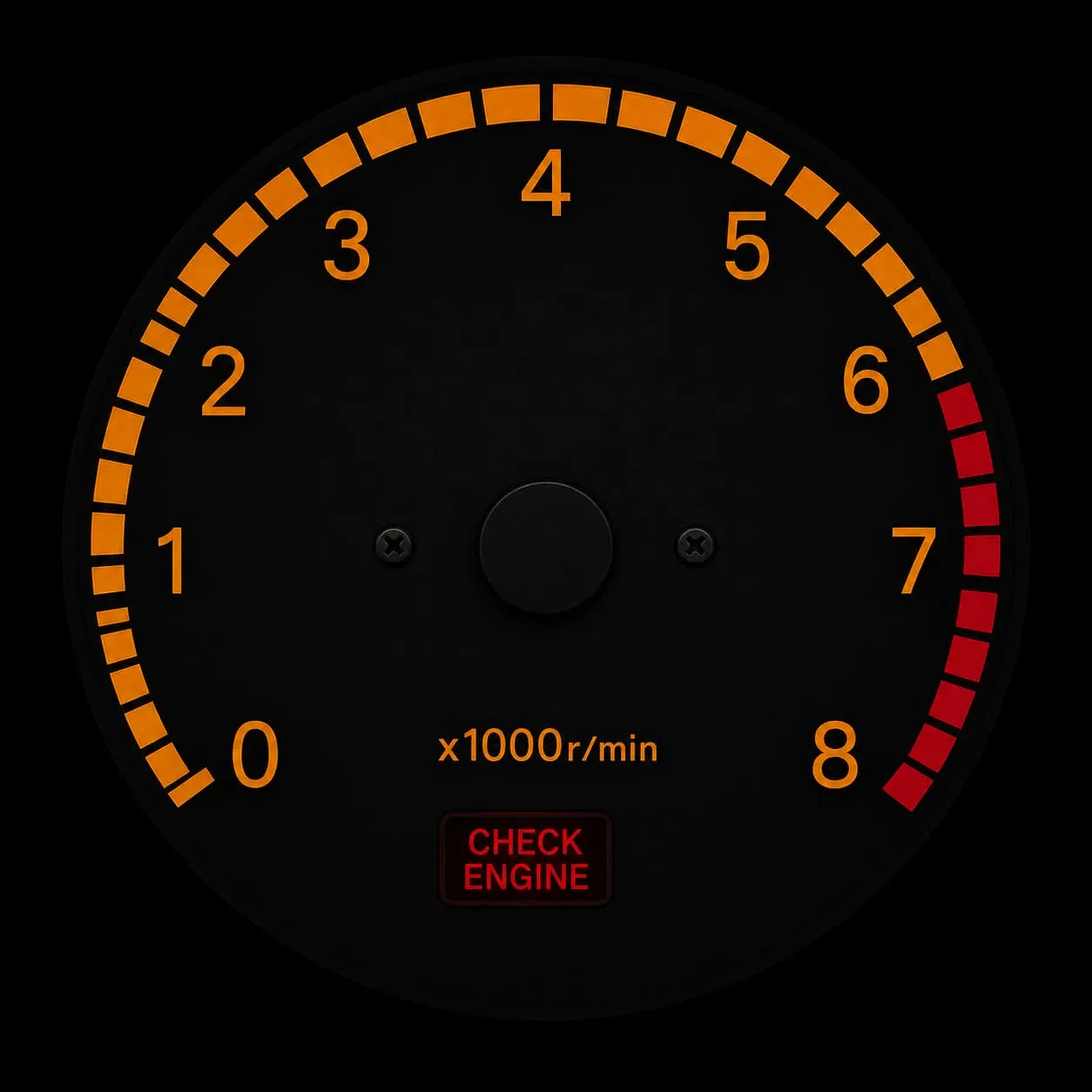Digitally rendered Mitsubishi Montero tachometer