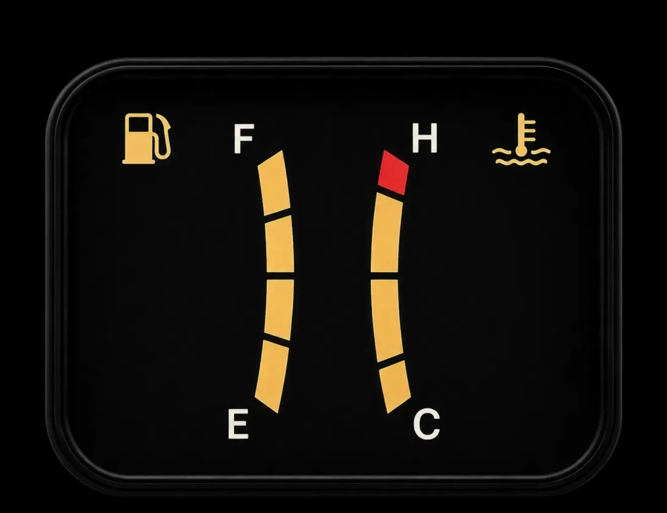 Digitally rendered Mitsubishi Montero fuel gauge