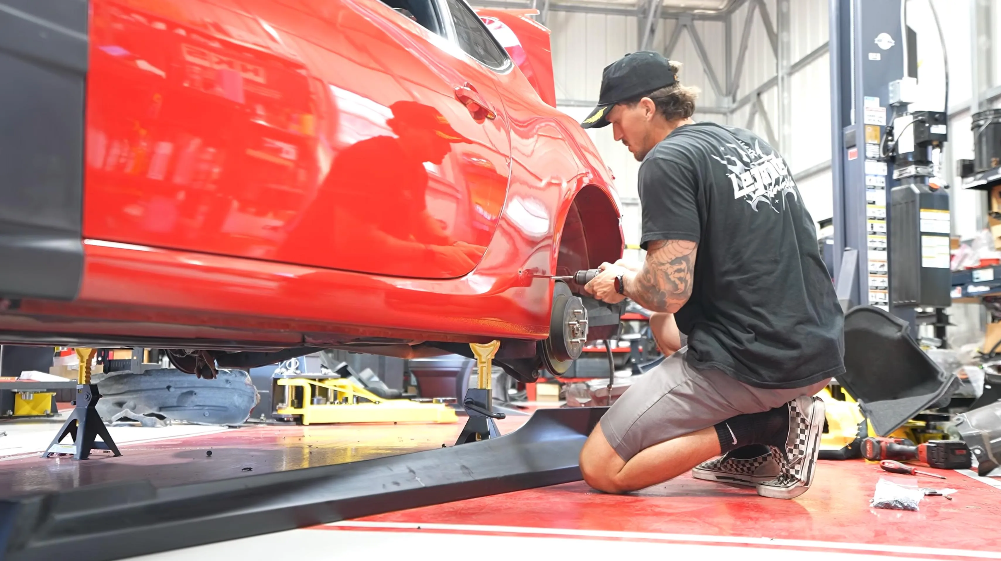 Result Japan NEO86 body kit fitment close up