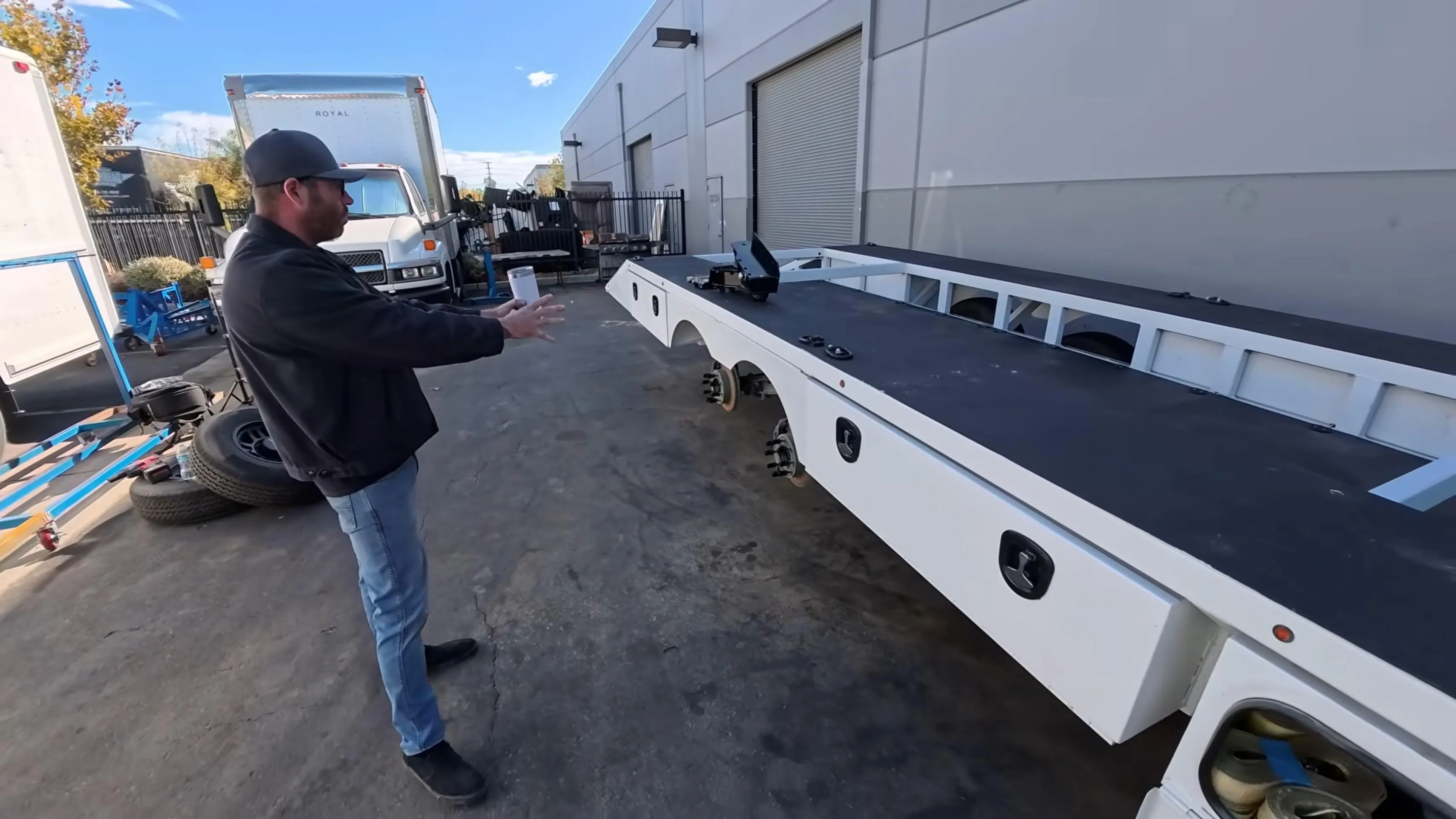 JEHC-designed Baja race car trailer
